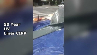 50 سال UV CIPP لاینر تعمیر فاضلاب بدون حفاری