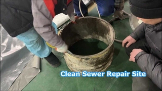 بسته بندی انتهایی تعمیر فاضلاب بدون ترانشه برای نصب آستر UV