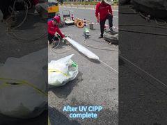 بازسازی کارآمد فاضلاب بدون ترانشه UV CIPP
